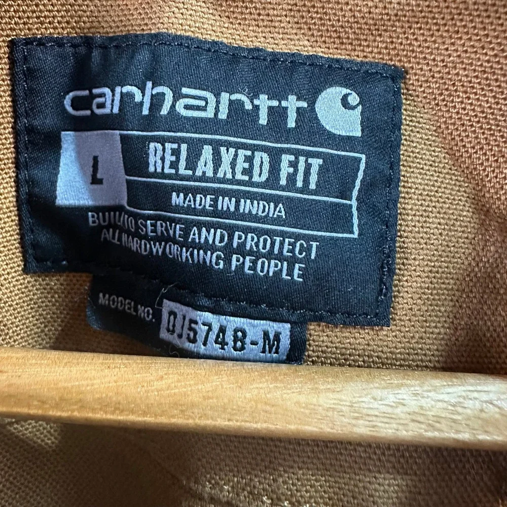 Carhartt OJ5748-M Berwick Brown Jean Relaxed Fit Jacket Men's Large - Picture 13 of 14